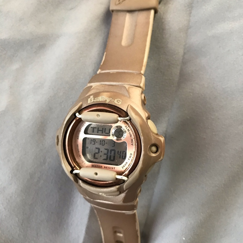 Rose Gold Baby G shock